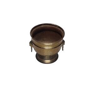 Vintage brass planter urn